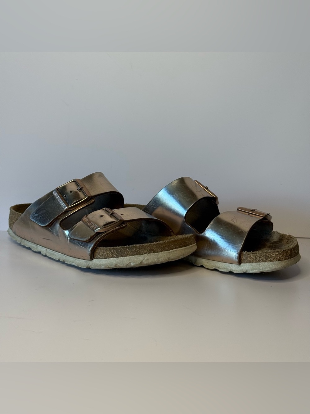 Birkenstock Arizona Soft Footbed | EU 39 | Rose Gold Metallic